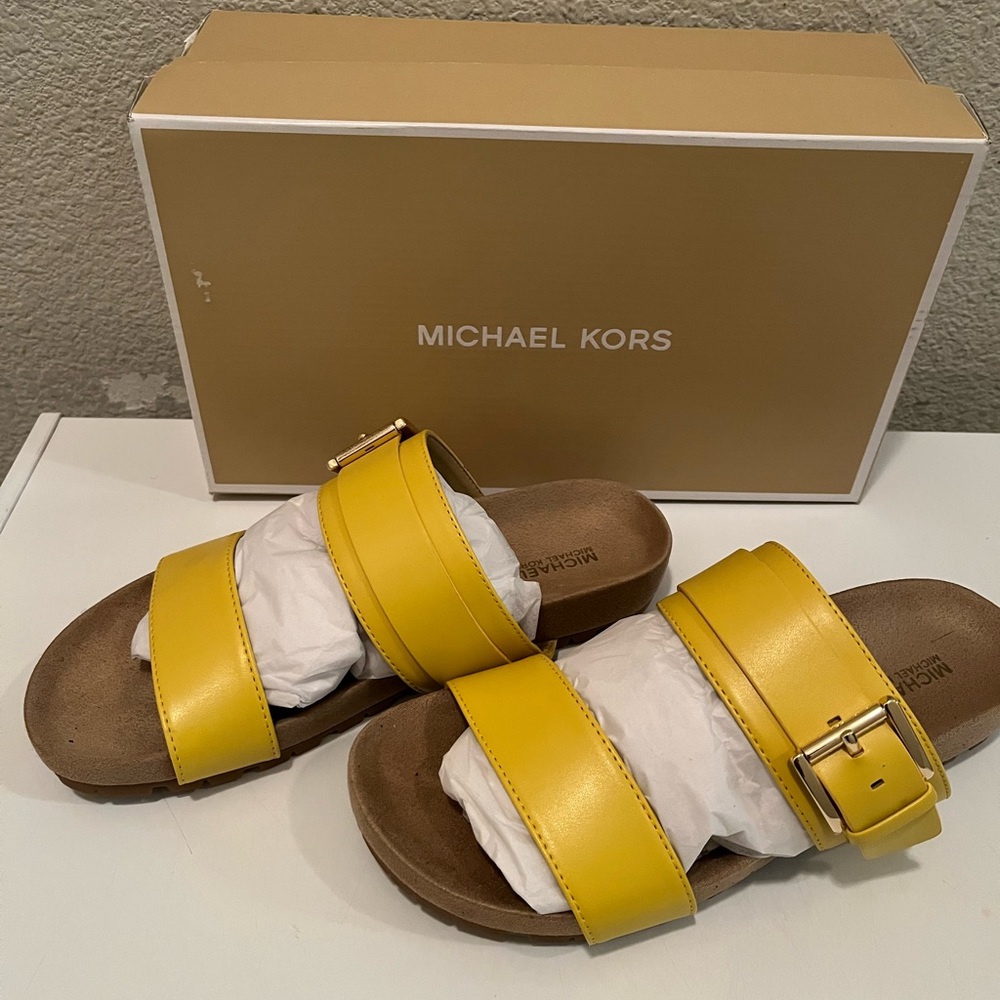 Michael kors daffodil color sandals